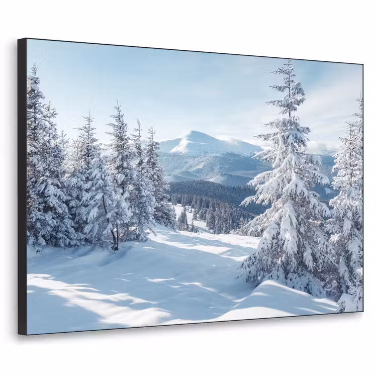 Art Frame - Winterlandschap - Natuur - Berg - Bomen - Sneeuw — 1