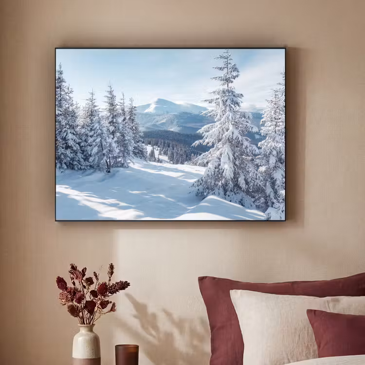 Art Frame - Winterlandschap - Natuur - Berg - Bomen - Sneeuw — 3