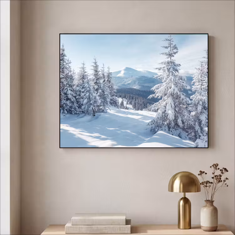 Art Frame - Winterlandschap - Natuur - Berg - Bomen - Sneeuw — 5