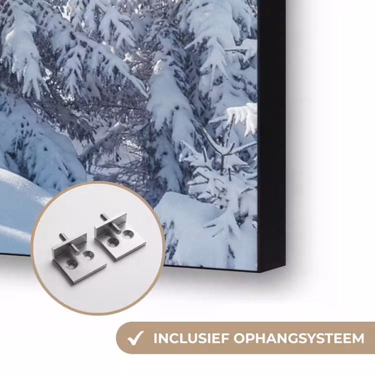 Art Frame - Winterlandschap - Natuur - Berg - Bomen - Sneeuw — 6