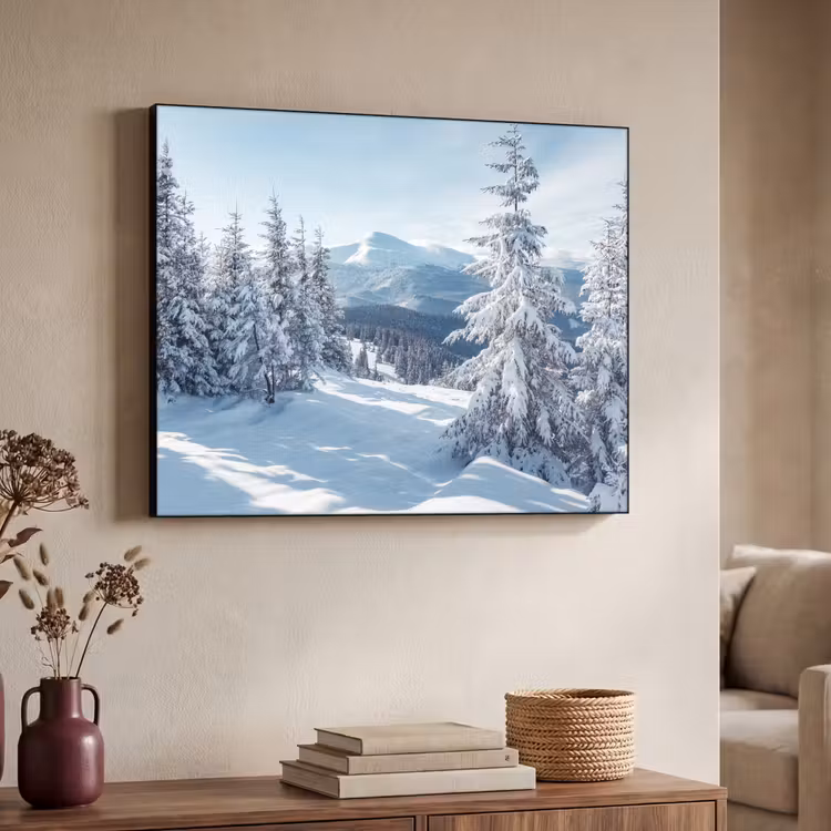 Art Frame - Winterlandschap - Natuur - Berg - Bomen - Sneeuw — 7