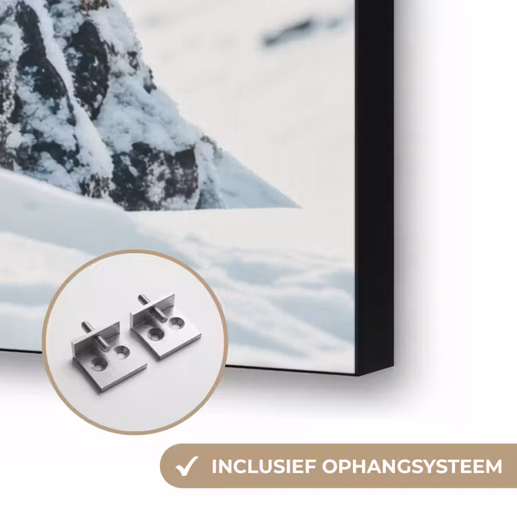 Art Frame - Hert - Landschap - Winter - Natuur - Dieren - Bergen — 6