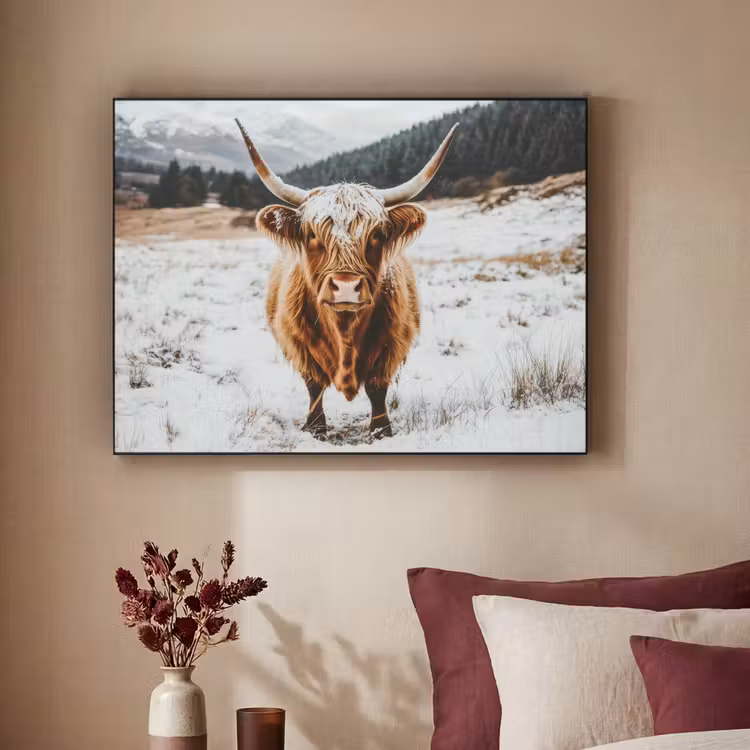 Art Frame - Schotse Hooglander - Landschap - Sneeuw - Bergen - Winter — 3