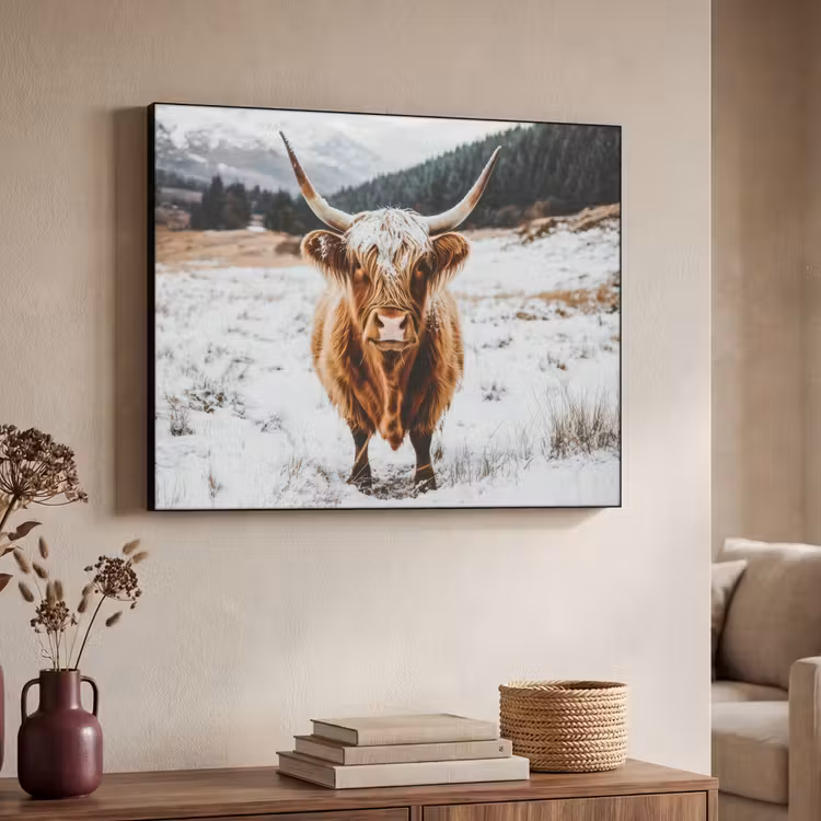 Art Frame - Schotse Hooglander - Landschap - Sneeuw - Bergen - Winter — 7
