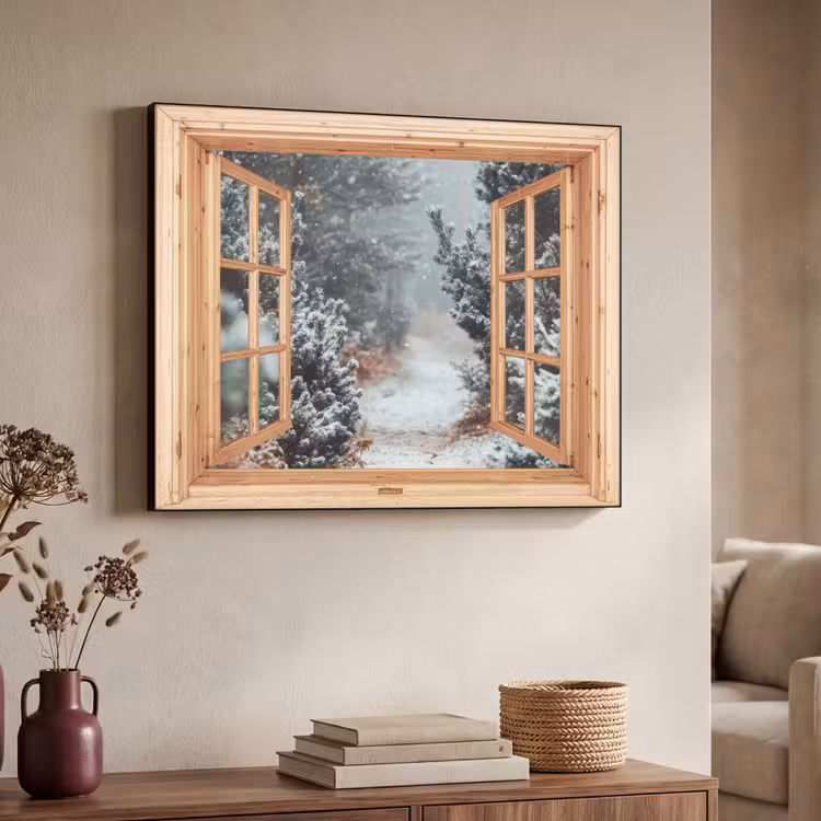 Art Frame - Bos - Winter - Bomen - Natuur - Pad - Doorkijk — 7