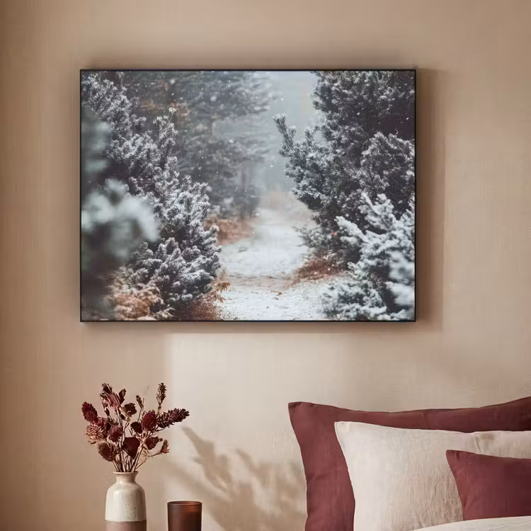 Art Frame - Bos - Winter - Bomen - Natuur - Pad - Sneeuw — 3