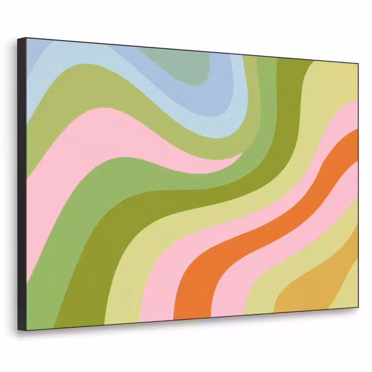 Art Frame - Lijnen - Pasteltinten - Golvend — 1