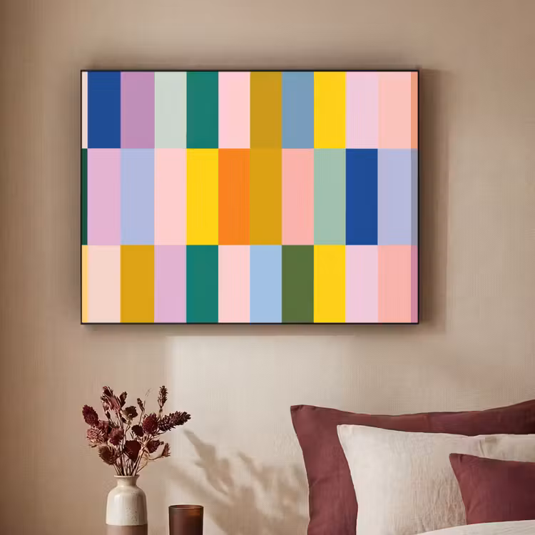 Art Frame - Stroken - Blauw - Patroon - Abstract — 3
