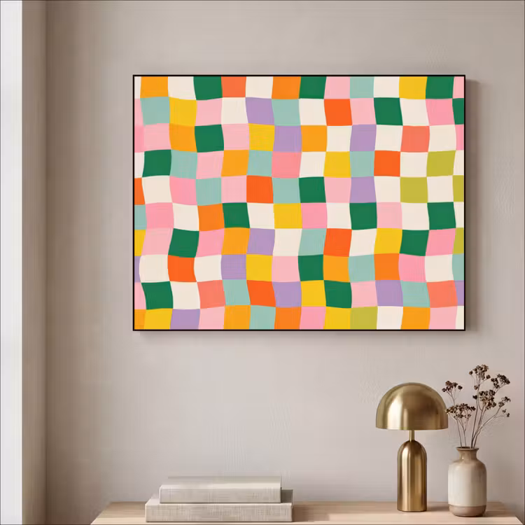 Art Frame - Vierkanten - Kleurrijk - Golvend — 5