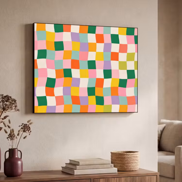Art Frame - Vierkanten - Kleurrijk - Golvend — 7