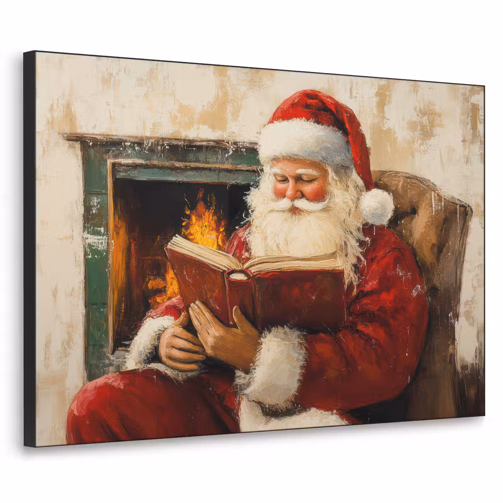 Art Frame - Kerst - Kerstman - Winter - Open Haard — 1
