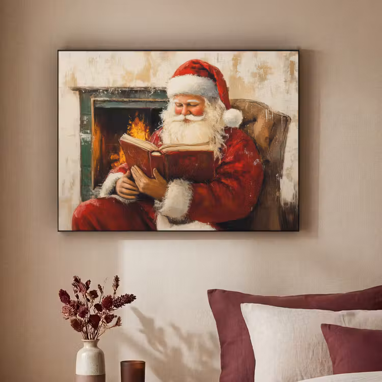 Art Frame - Kerst - Kerstman - Winter - Open Haard — 3
