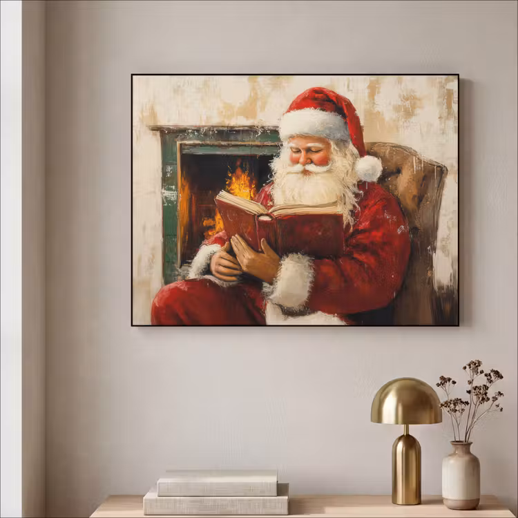 Art Frame - Kerst - Kerstman - Winter - Open Haard — 5