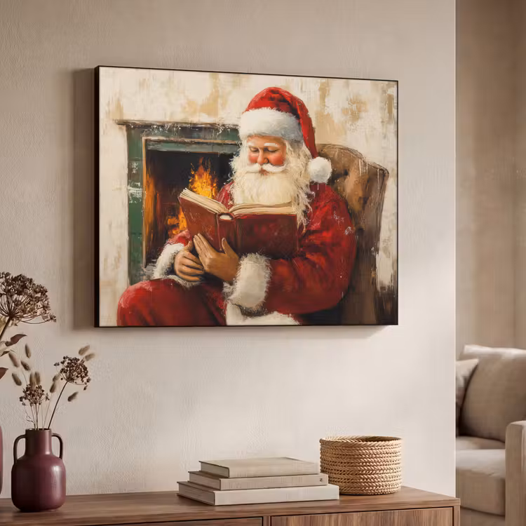 Art Frame - Kerst - Kerstman - Winter - Open Haard — 7
