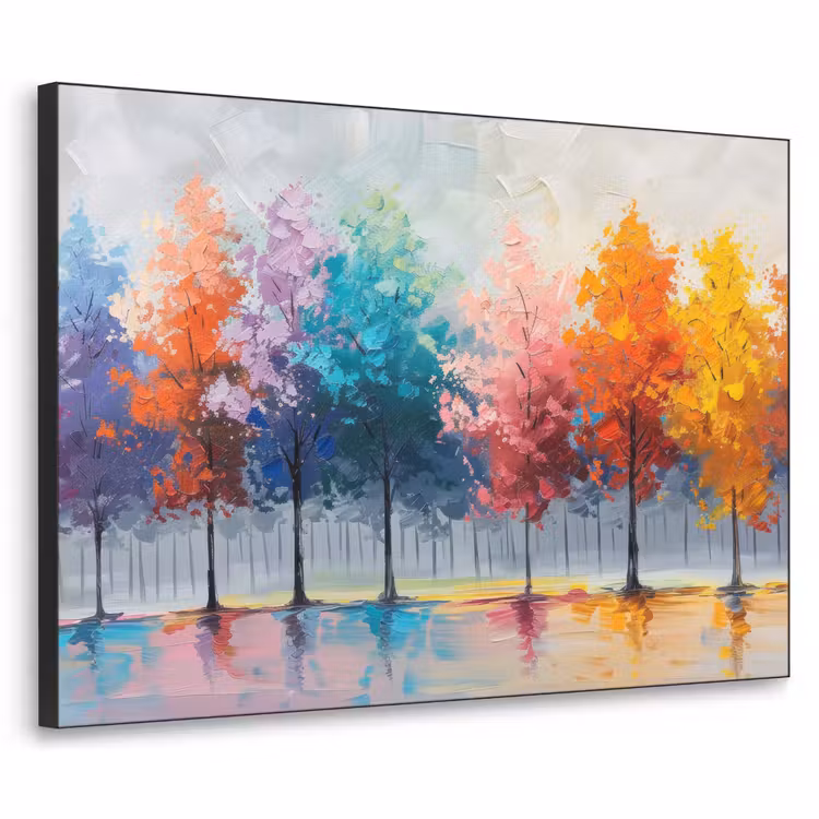 Art Frame - Bomen - Kleurrijk - Natuur - Abstract — 1