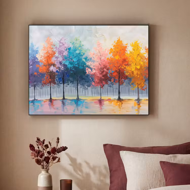Art Frame - Bomen - Kleurrijk - Natuur - Abstract — 3