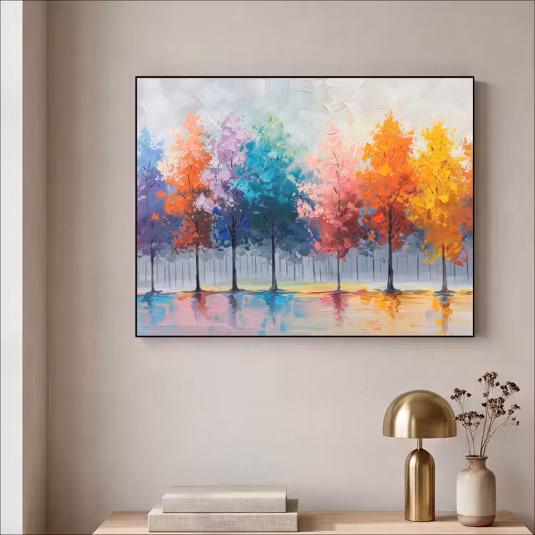 Art Frame - Bomen - Kleurrijk - Natuur - Abstract — 5