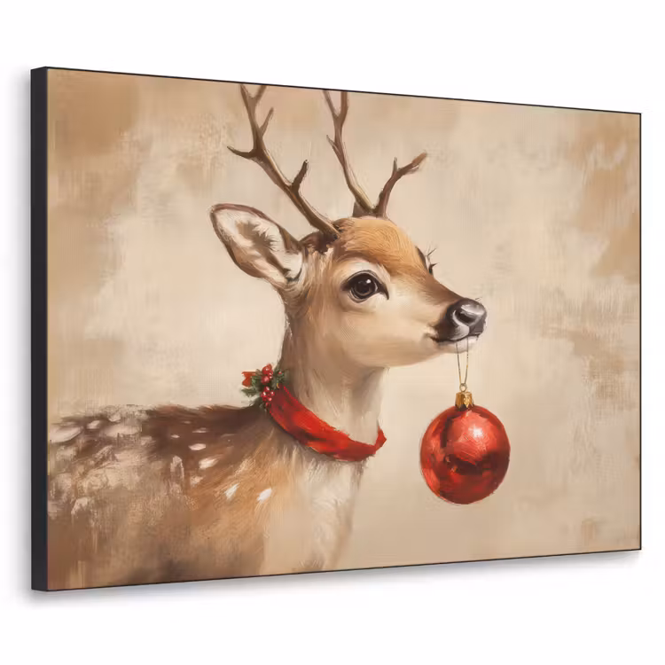 Art Frame - Kerst - Hert - Gewei - Kerstbal - Rendier — 1