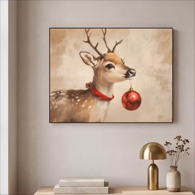 Art Frame - Kerst - Hert - Gewei - Kerstbal - Rendier — 5