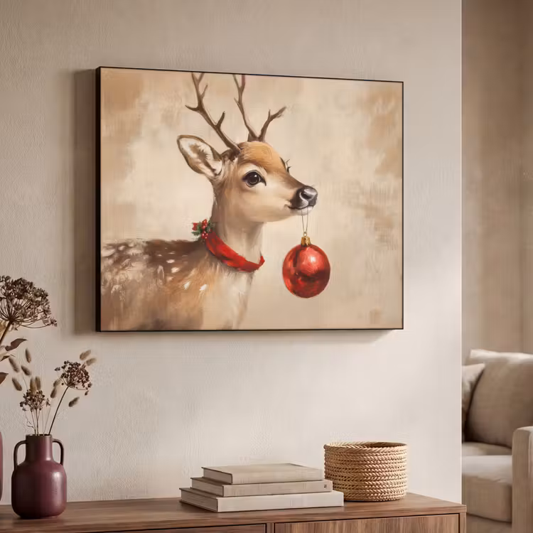 Art Frame - Kerst - Hert - Gewei - Kerstbal - Rendier — 7