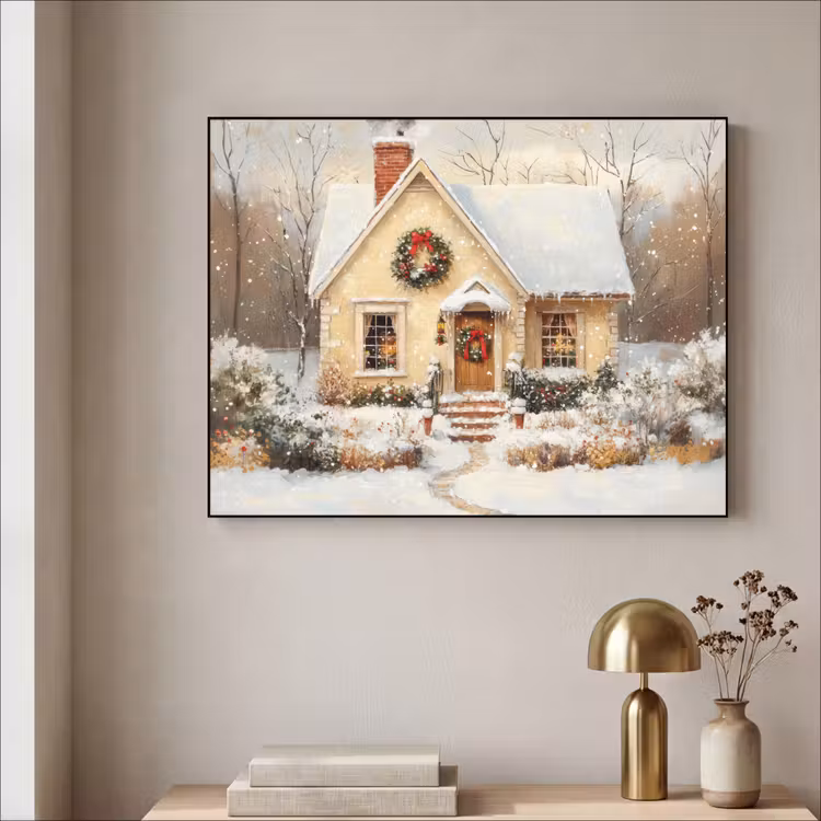 Art Frame - Kerst - Huis - Winter - Sneeuw — 5