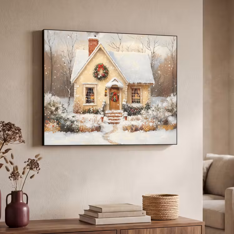 Art Frame - Kerst - Huis - Winter - Sneeuw — 7