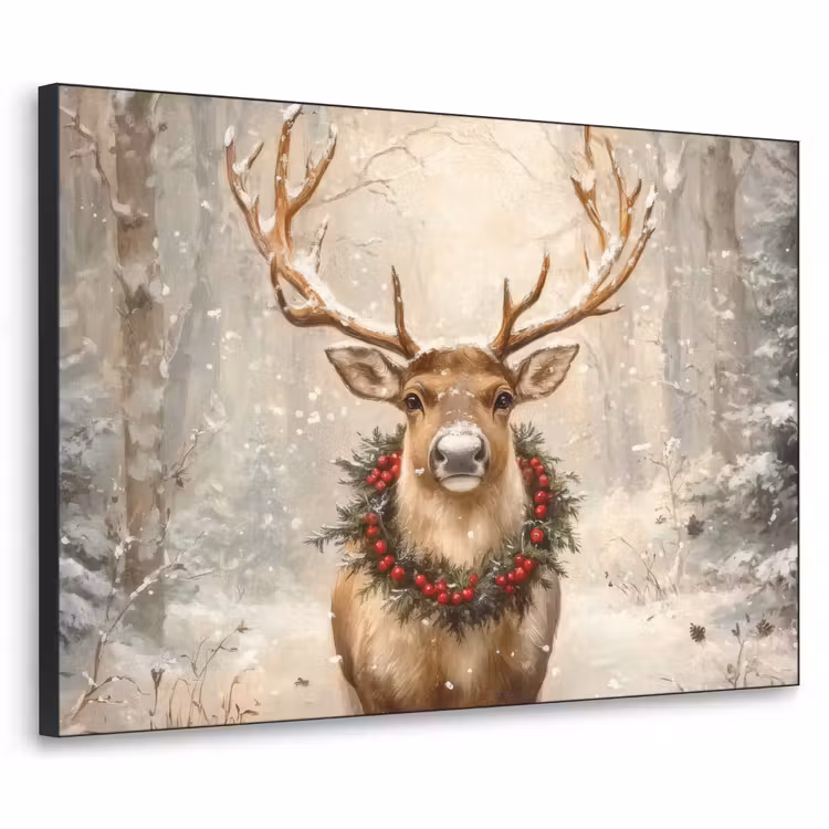 Art Frame - Kerst - Rendier - Winter - Krans — 1