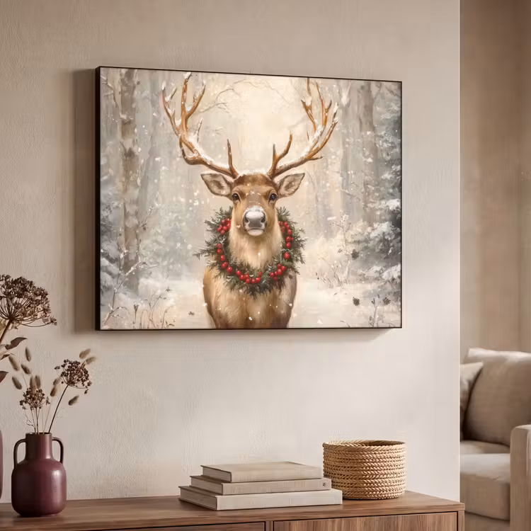 Art Frame - Kerst - Rendier - Winter - Krans — 7