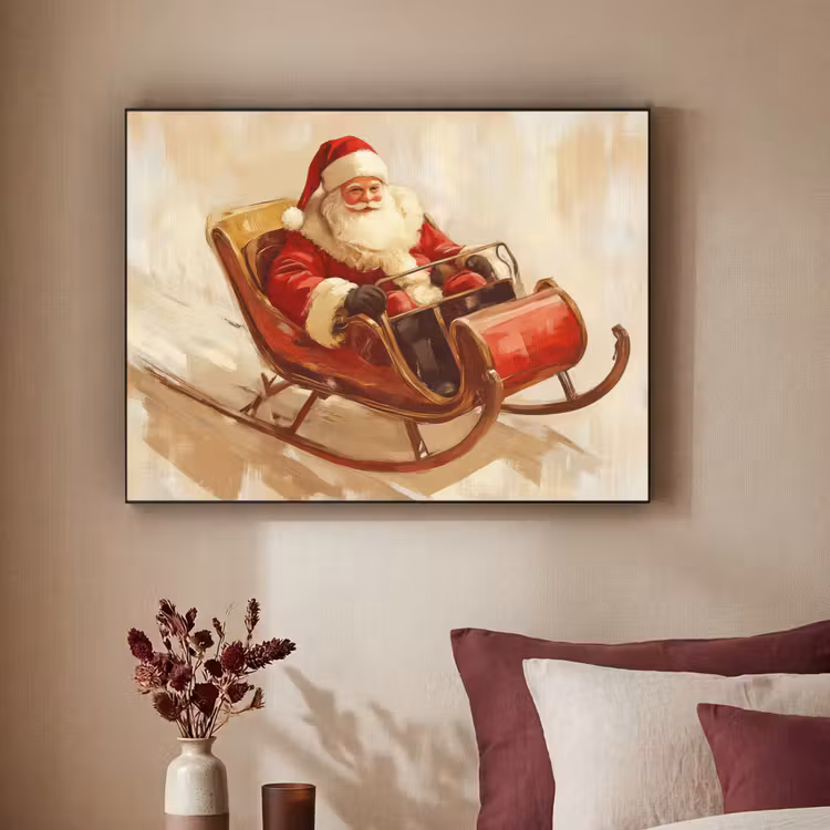 Art Frame - Kerst - Slee - Kerstman — 3