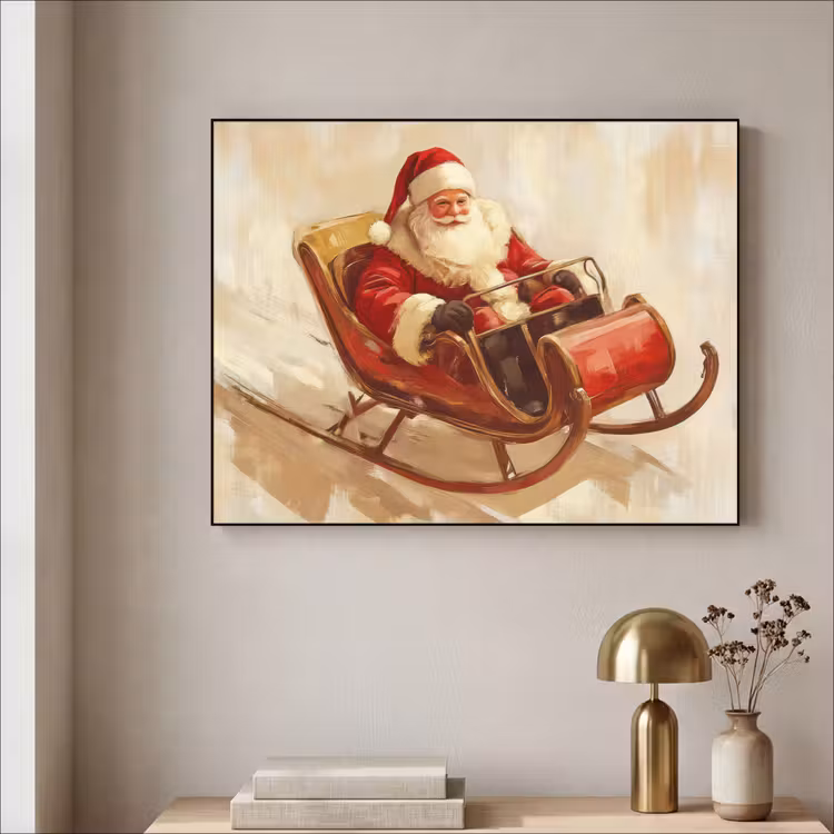 Art Frame - Kerst - Slee - Kerstman — 5