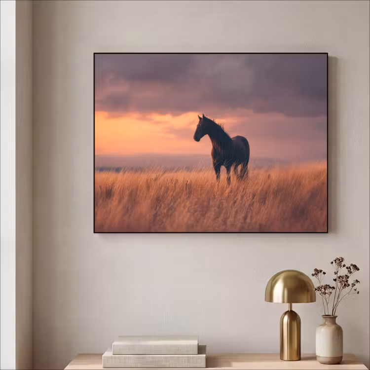Art Frame - Paard - Wolken - Open veld — 5