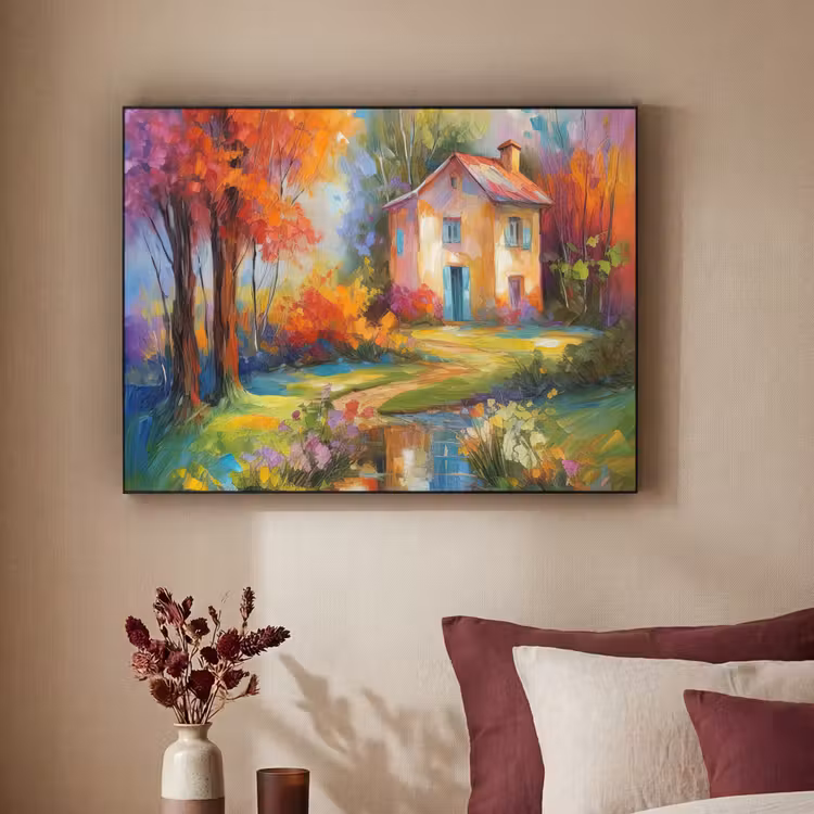 Art Frame - Landschap - Kleurrijk - Olieverf - Kunst — 3