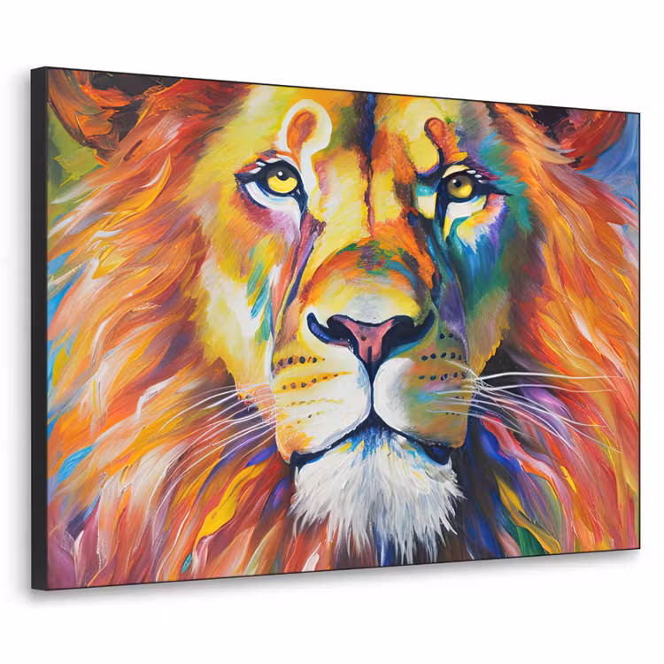 Art Frame - Leeuw - Olieverf - Kunst - Dieren — 1