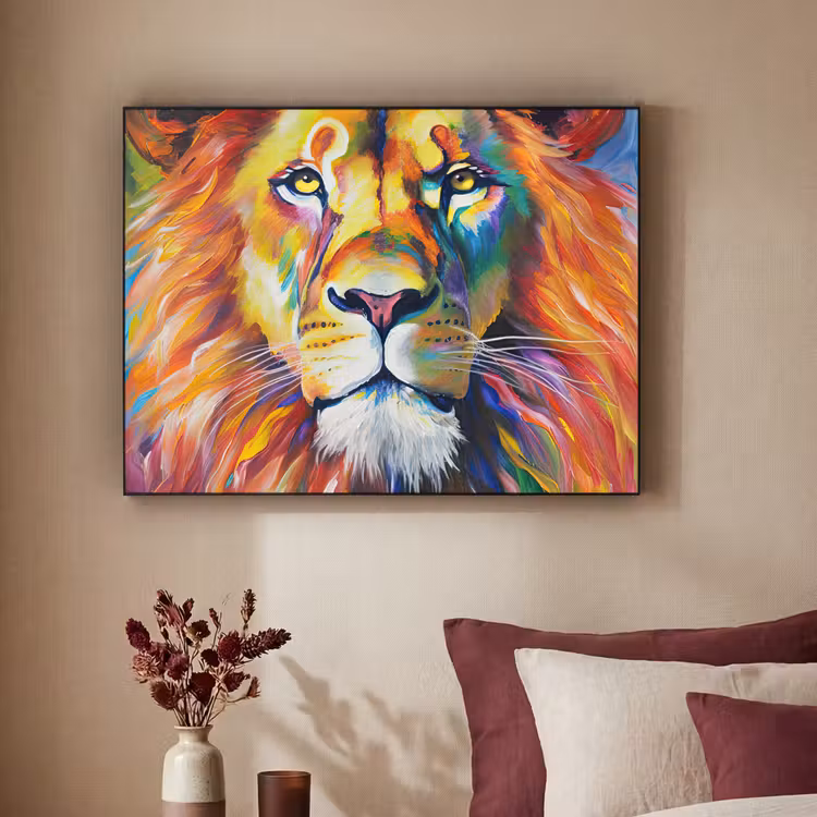 Art Frame - Leeuw - Olieverf - Kunst - Dieren — 3