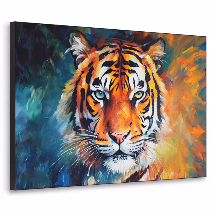 Art Frame - Tijger - Dieren - Olieverf - Kunst — 1