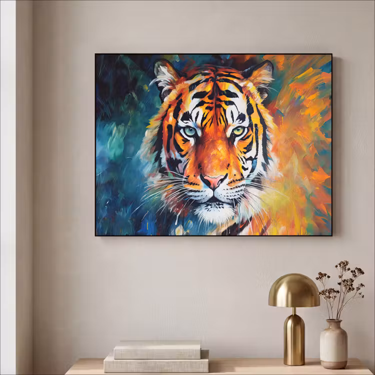 Art Frame - Tijger - Dieren - Olieverf - Kunst — 5