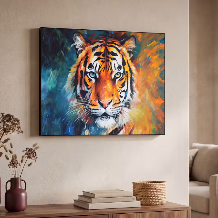 Art Frame - Tijger - Dieren - Olieverf - Kunst — 7