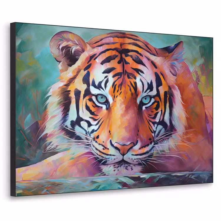 Art Frame - Tijger - Olieverf - Dieren - Kunst — 1
