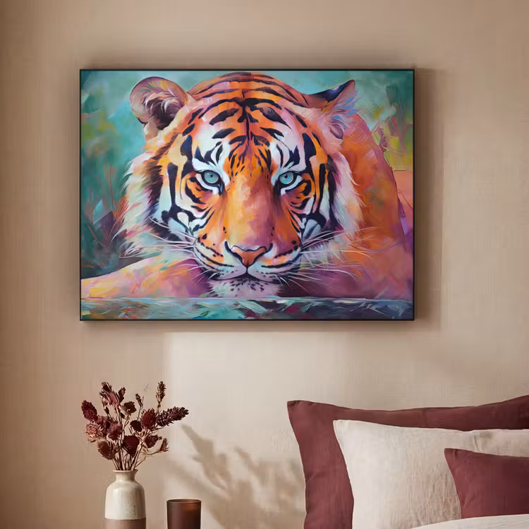Art Frame - Tijger - Olieverf - Dieren - Kunst — 3