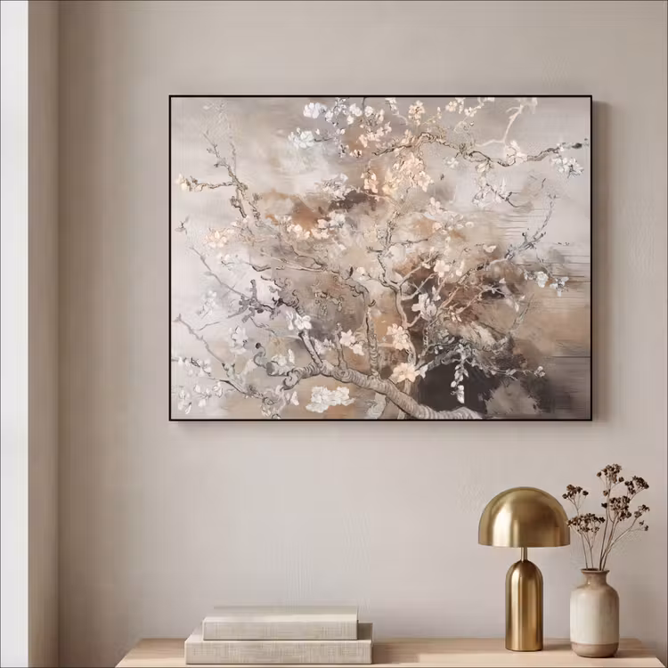 Art Frame - Amandelbloesem - Kunst - Van Gogh - Beige - Abstract — 5