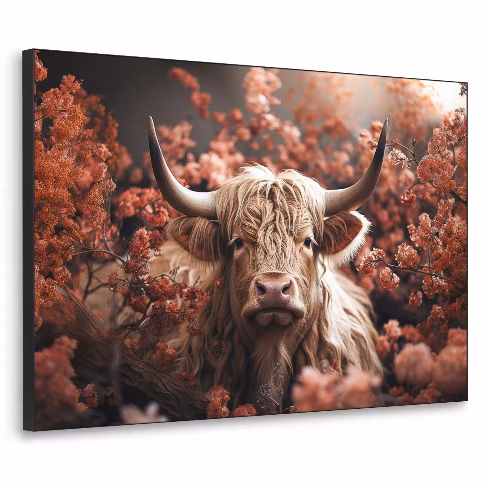 Art Frame - Schotse hooglander - Dier - Natuur - Bloemen - Botanisch — 1