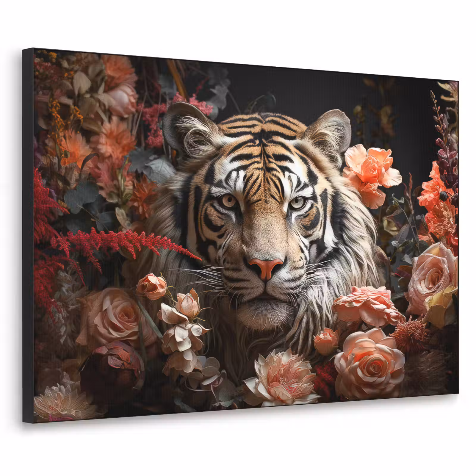 Art Frame - Tijger - Dier - Natuur - Bloemen - Botanisch — 1