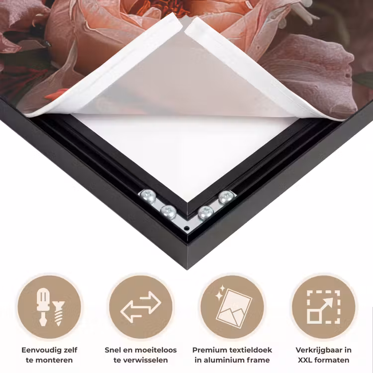 Art Frame - Kaketoe - Dier - Natuur - Botanisch - Bloemen - Roze — 4