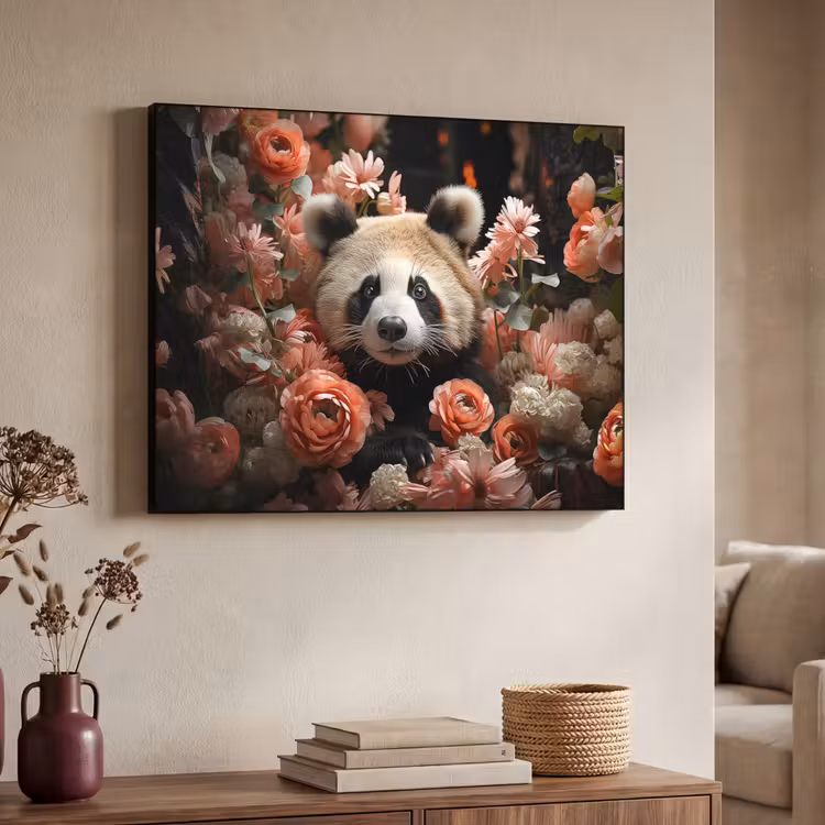 Art Frame - Panda - Dier - Bloemen - Natuur - Botanisch — 7
