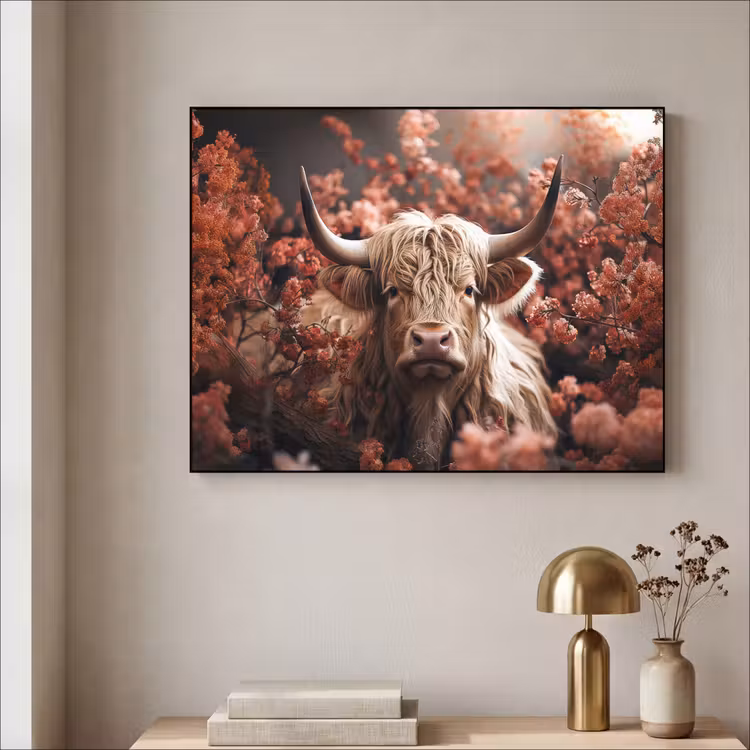 Art Frame - Schotse hooglander - Dier - Natuur - Bloemen - Botanisch — 5