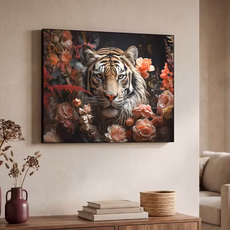 Art Frame - Tijger - Dier - Natuur - Bloemen - Botanisch — 7