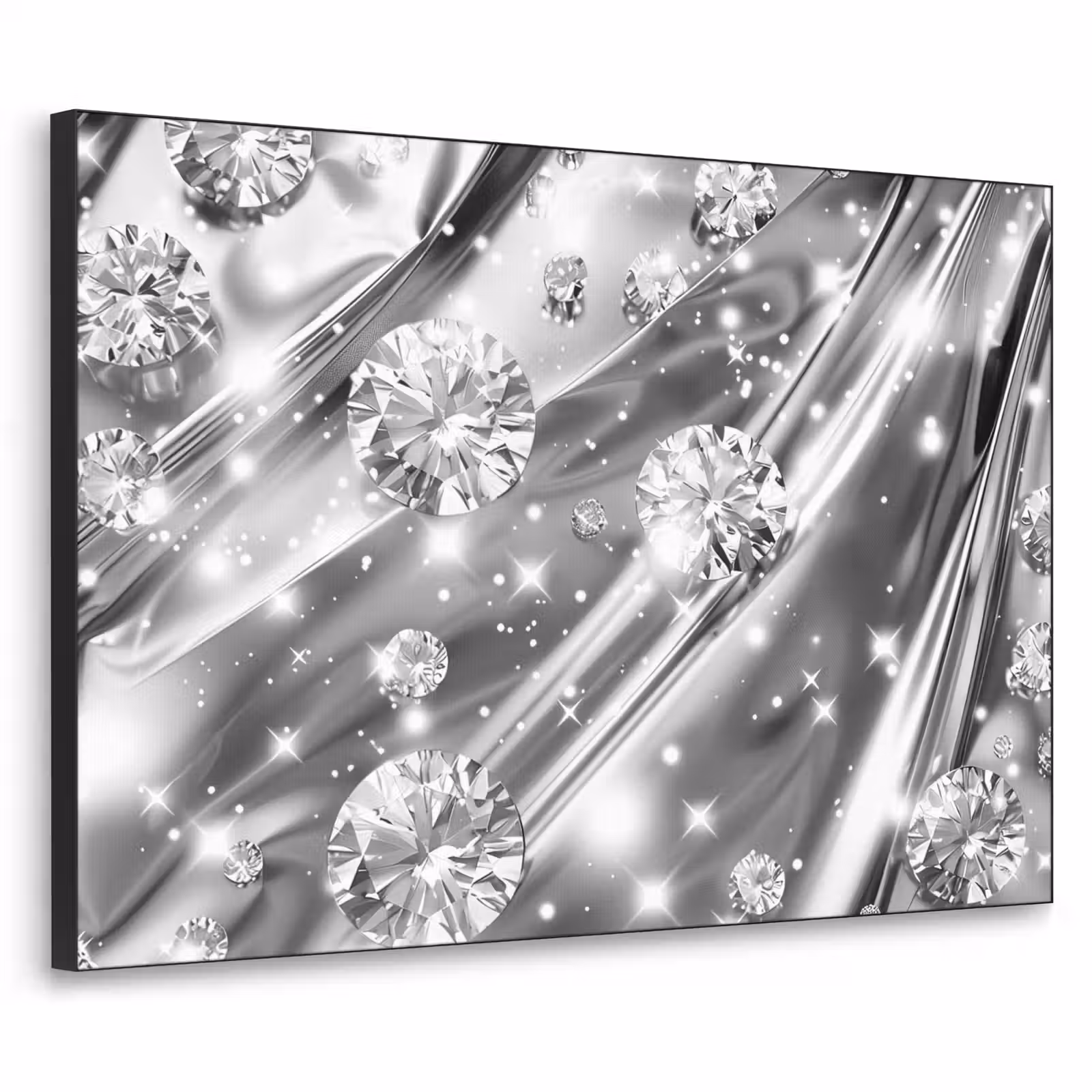 Art Frame - Abstract - Diamant - Luxe - Modern - Zilver — 1