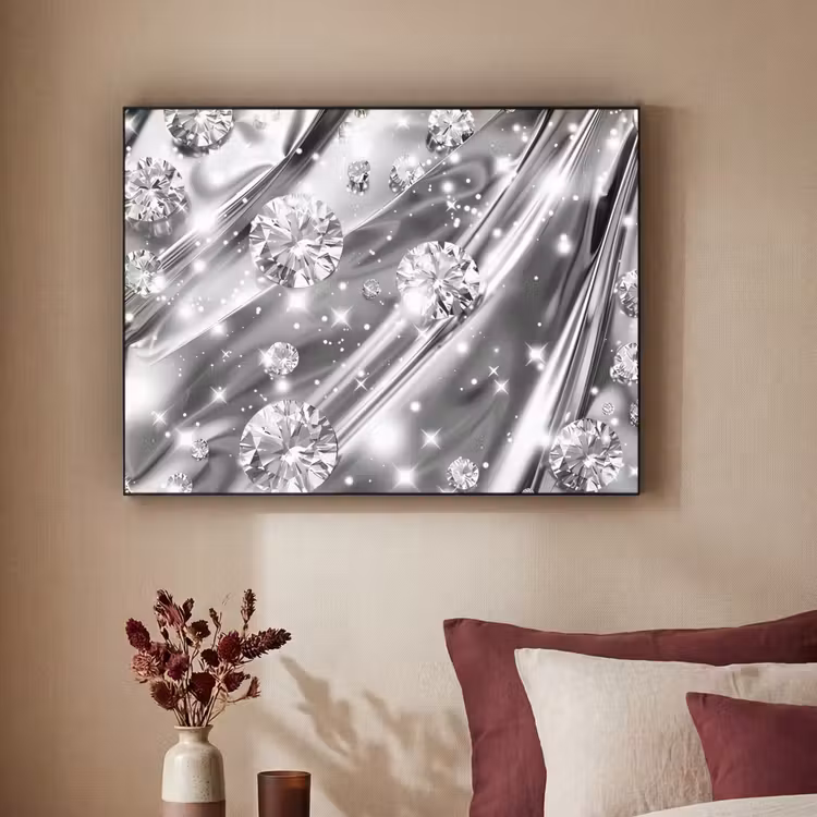 Art Frame - Abstract - Diamant - Luxe - Modern - Zilver — 3