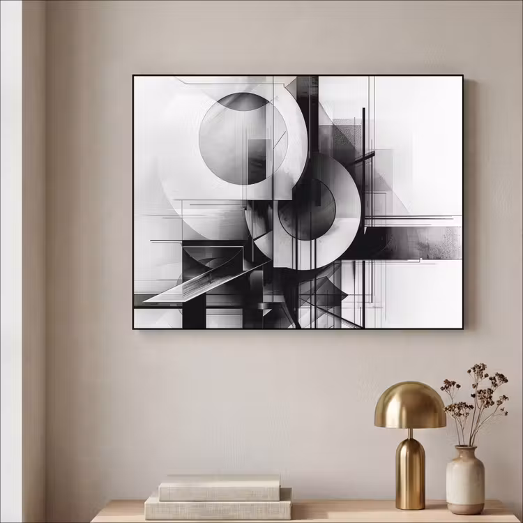 Art Frame - Abstract - Kunst - Modern - Zwart wit — 5
