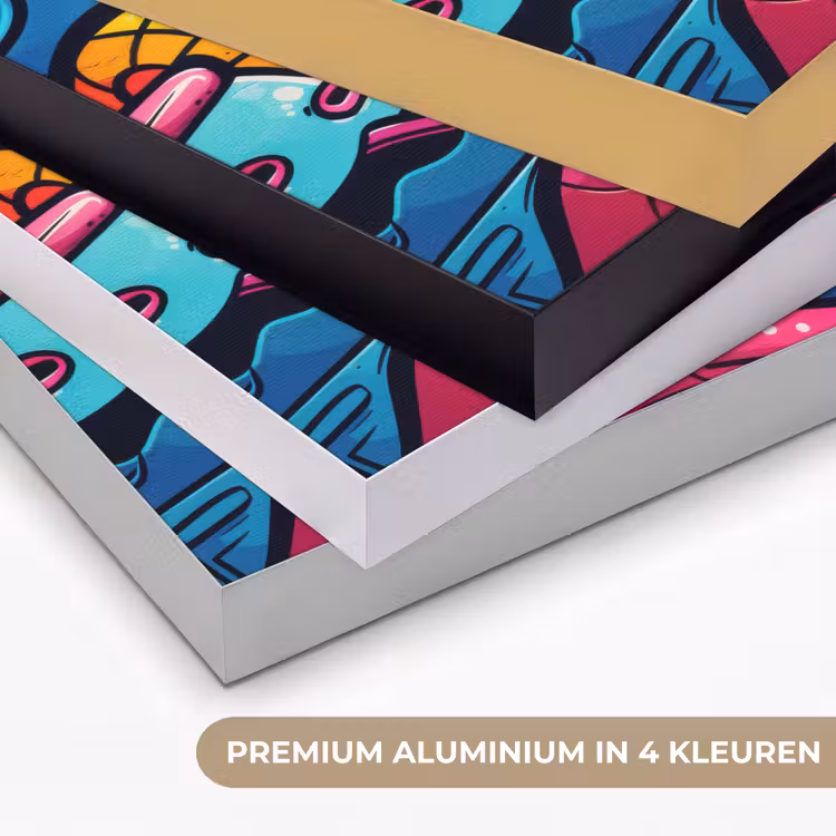 Art Frame - Abstract - Neon - Design - Kleurrijk - Graffiti — 2